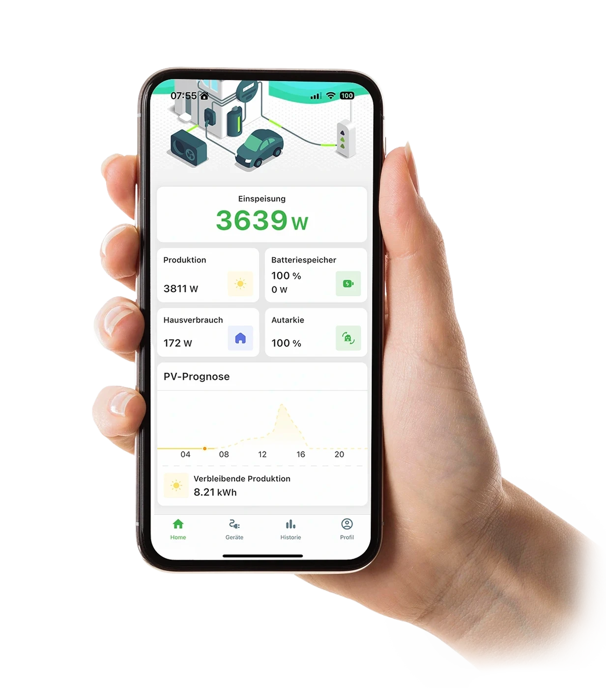 Stromintelligenz App von IntHome Elektrotechnik