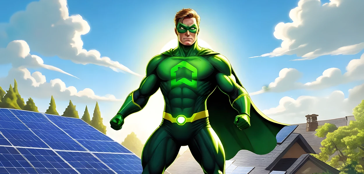 Photovoltaik-Superheld von IntHome